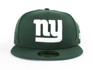 New York Giants New Era 59Fifty Fitted Hat (Jets Color Way Gray Under Brim)