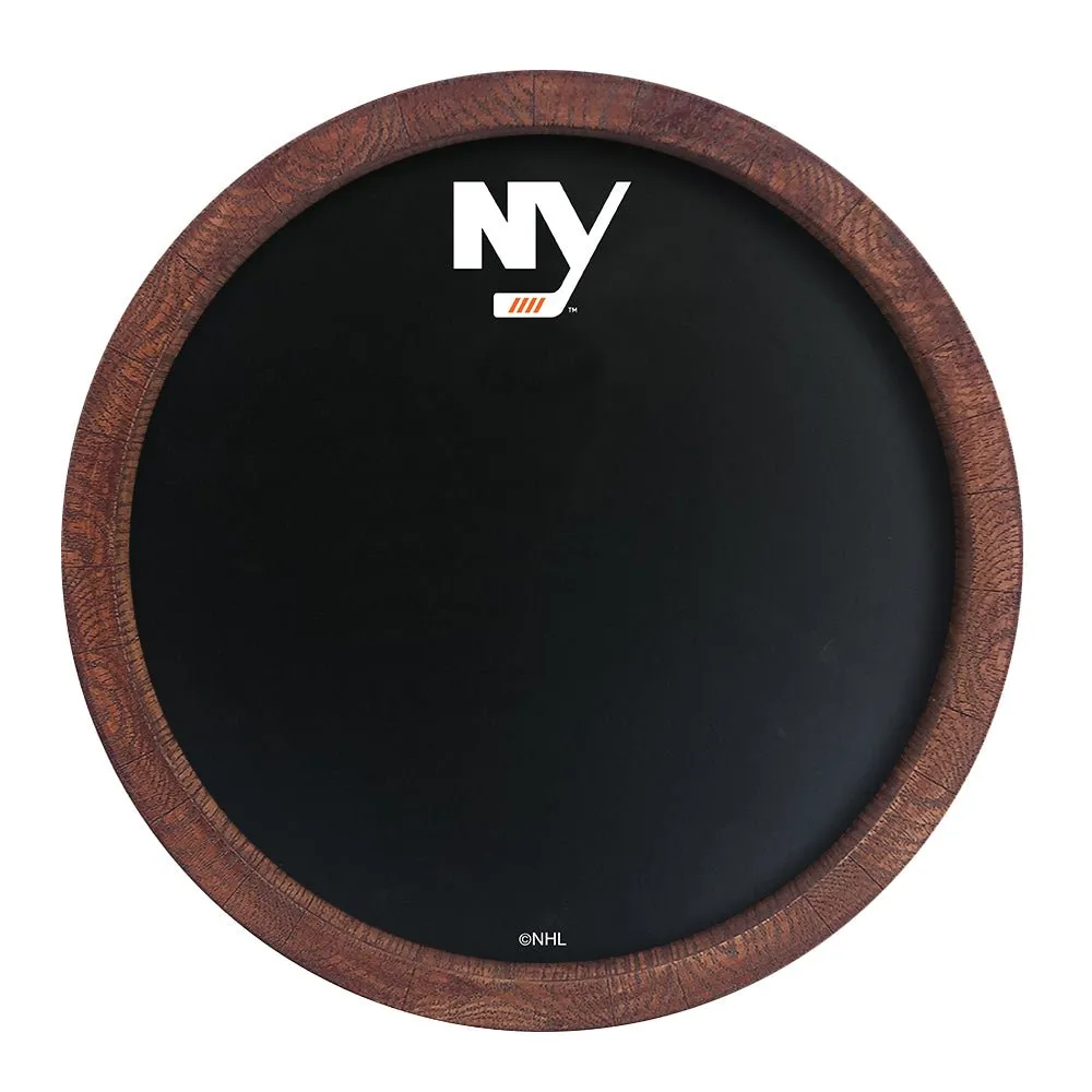 New York Islanders: Secondary Logo - Barrel Top Chalkboard Sign