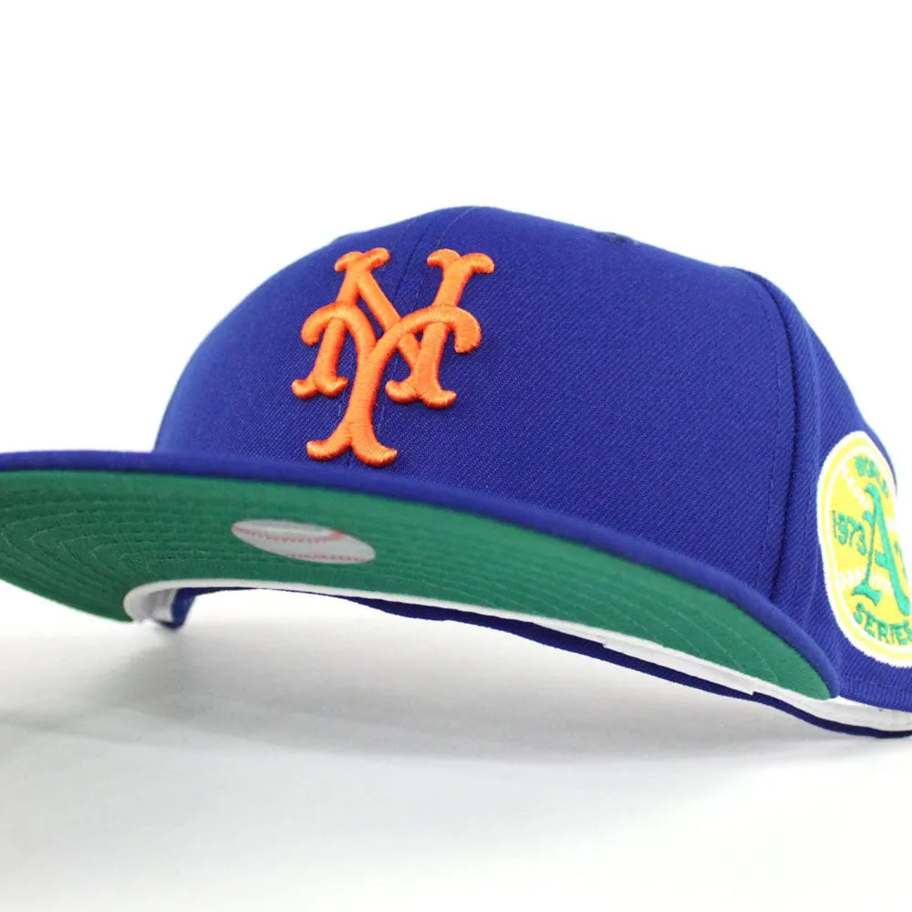 New York Mets 1973 World Series 59Fifty New Era Fitted Hat (Blue Green Under Brim)