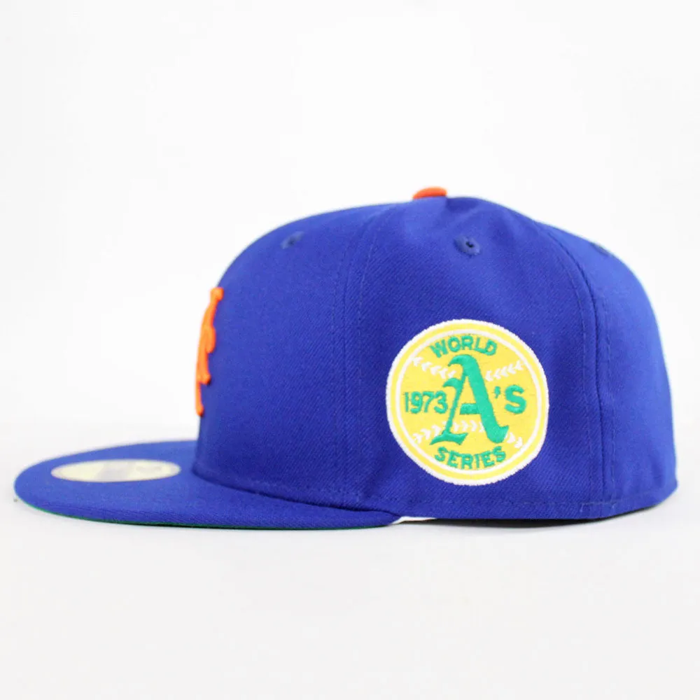 New York Mets 1973 World Series 59Fifty New Era Fitted Hat (Blue Green Under Brim)