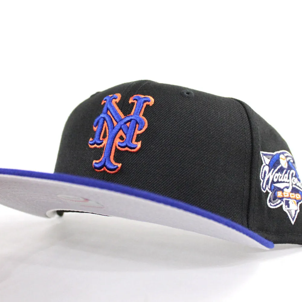 New York Mets 2000 World Series New Era 59Fifty Fitted Hats (Gray Under Brim)