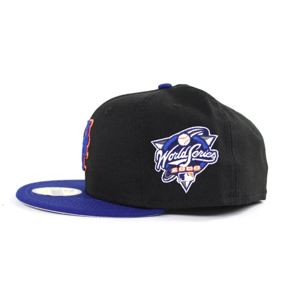 New York Mets 2000 World Series New Era 59Fifty Fitted Hats (Gray Under Brim)