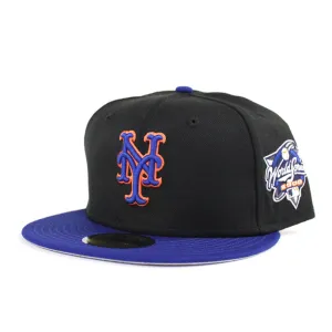New York Mets 2000 World Series New Era 59Fifty Fitted Hats (Gray Under Brim)