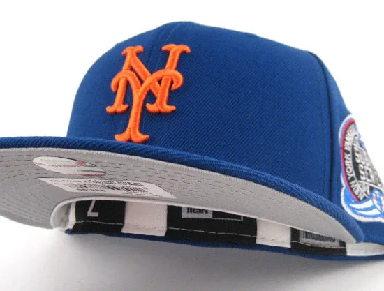 New York Mets New Era 59Fifty Fitted Hats (SUBWAY 2000 WORLD SERIES PATCH ROYAL GRAY UNDER BRIM)