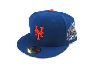 New York Mets New Era 59Fifty Fitted Hats (SUBWAY 2000 WORLD SERIES PATCH ROYAL GRAY UNDER BRIM)