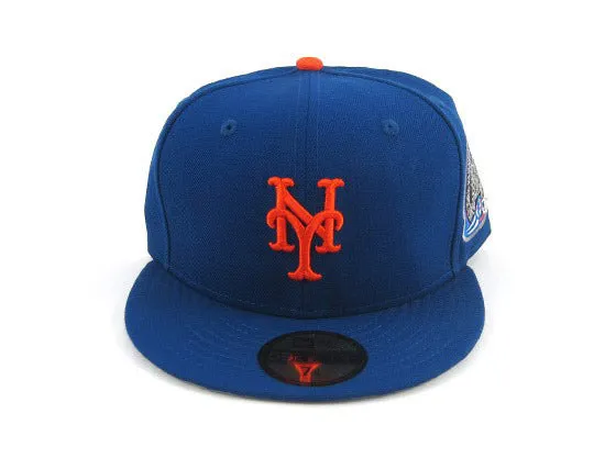 New York Mets New Era 59Fifty Fitted Hats (SUBWAY 2000 WORLD SERIES PATCH ROYAL GRAY UNDER BRIM)