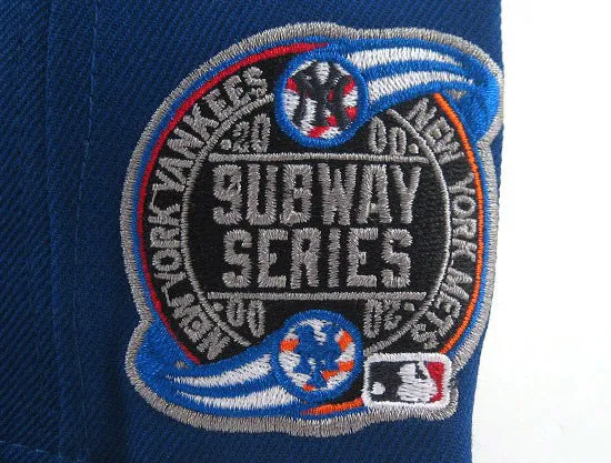 New York Mets New Era 59Fifty Fitted Hats (SUBWAY 2000 WORLD SERIES PATCH ROYAL GRAY UNDER BRIM)
