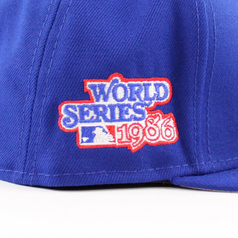 New York Mets TEAM HEART 1986 World Series New Era 59Fifty Fitted Hat (Team Color Gray Under Brim)