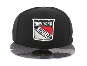 New York Rangers New Era 59Fifty Fitted Hat (Camouflage Jet Black Air Foamposite One Urban Fighter)-8