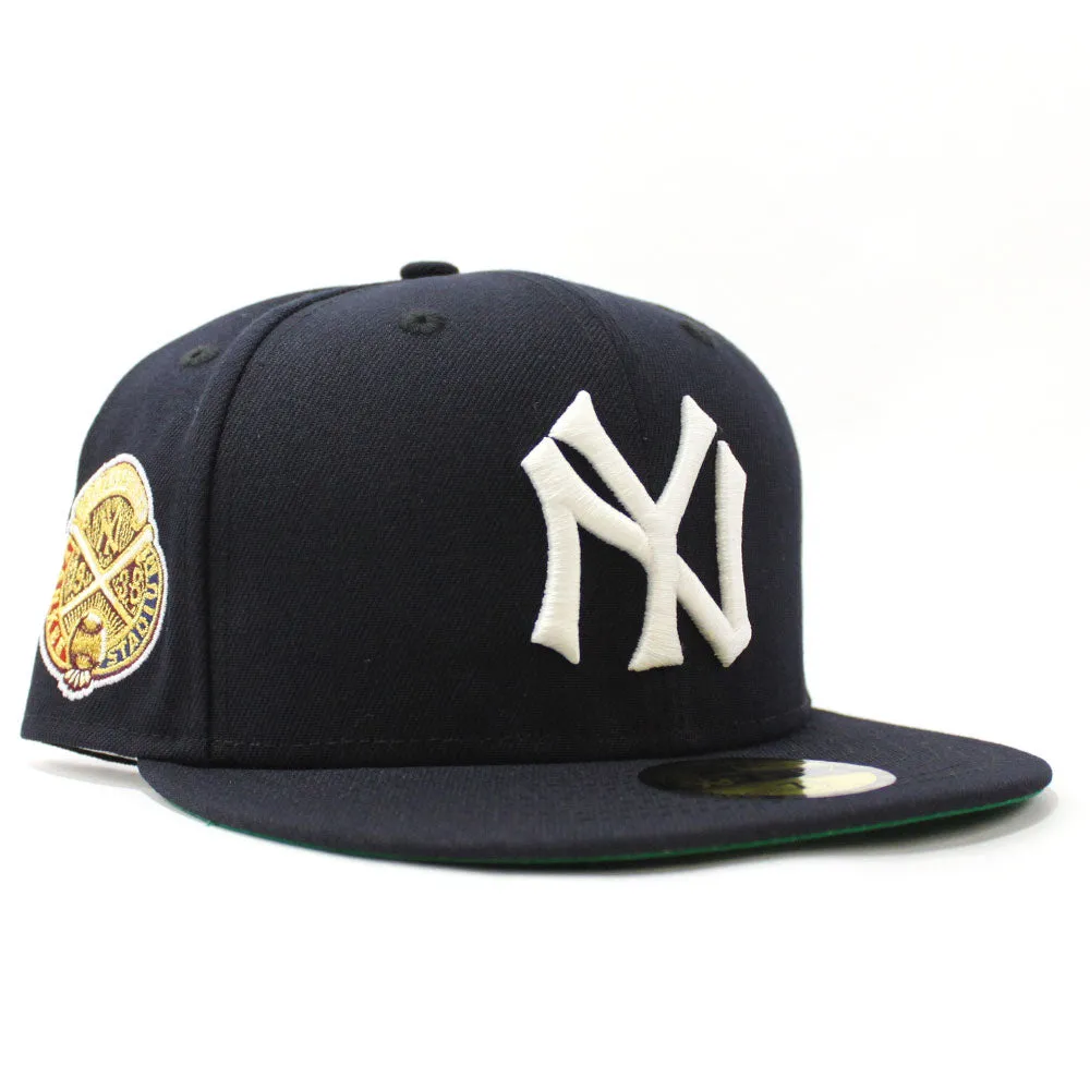 New York Yankees 1938 World Series New Era 59Fifty Fitted Hat (Glow in the Dark Navy Green Under Brim)