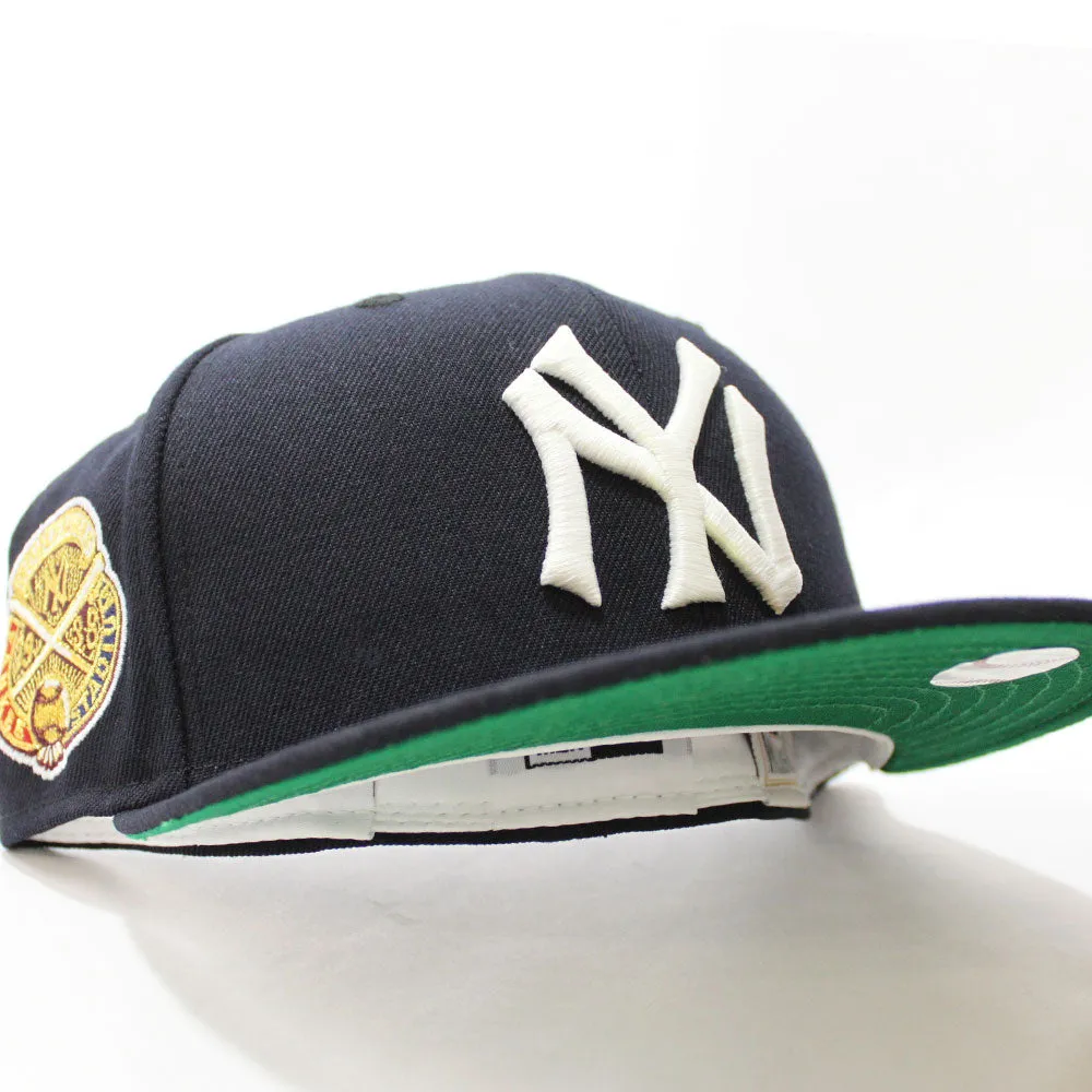New York Yankees 1938 World Series New Era 59Fifty Fitted Hat (Glow in the Dark Navy Green Under Brim)