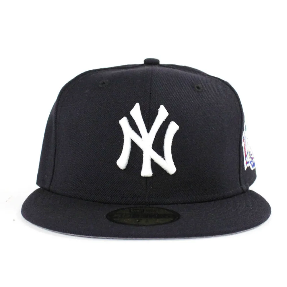 New York Yankees 1998 World Series 59Fifty New Era Fitted Hats (Navy Gray Under Brim)