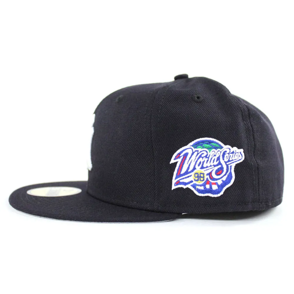 New York Yankees 1998 World Series 59Fifty New Era Fitted Hats (Navy Gray Under Brim)