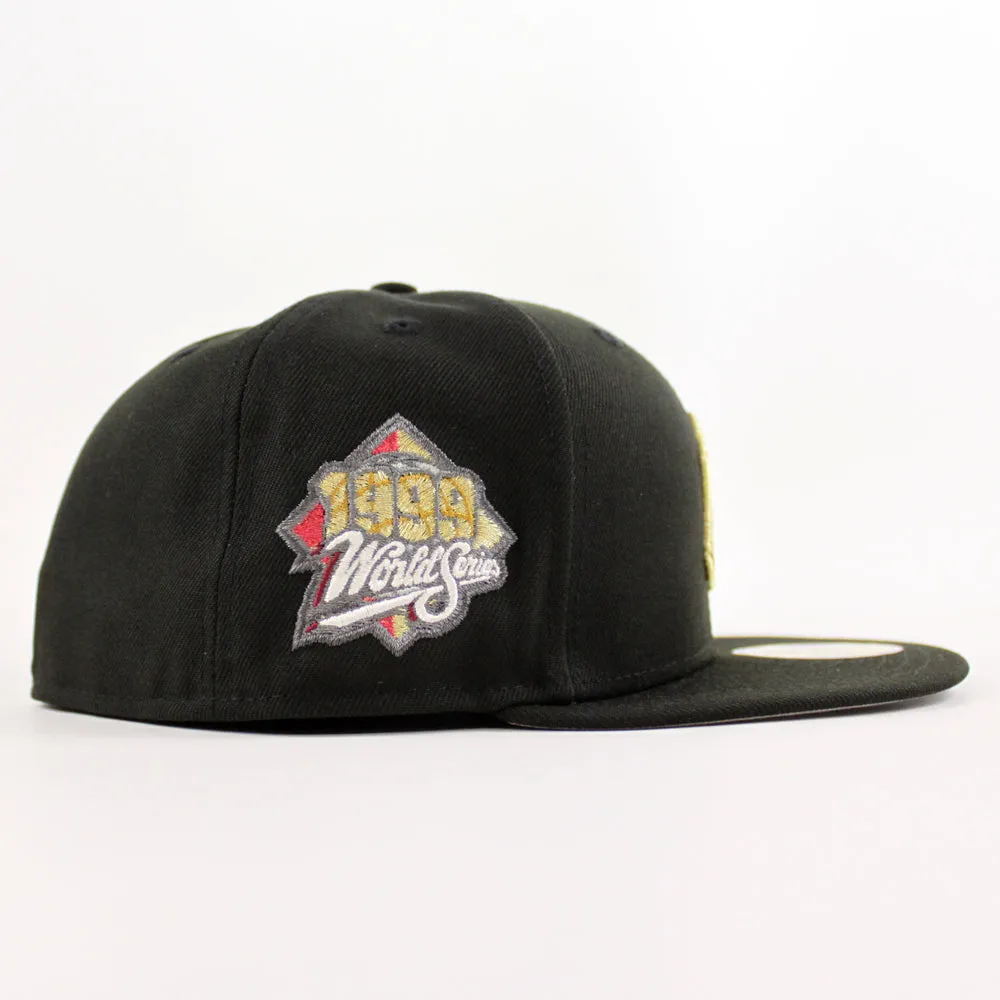 New York Yankees 1999 World Series New Era 59Fifty Fitted Hat (Black Gray Under Brim)