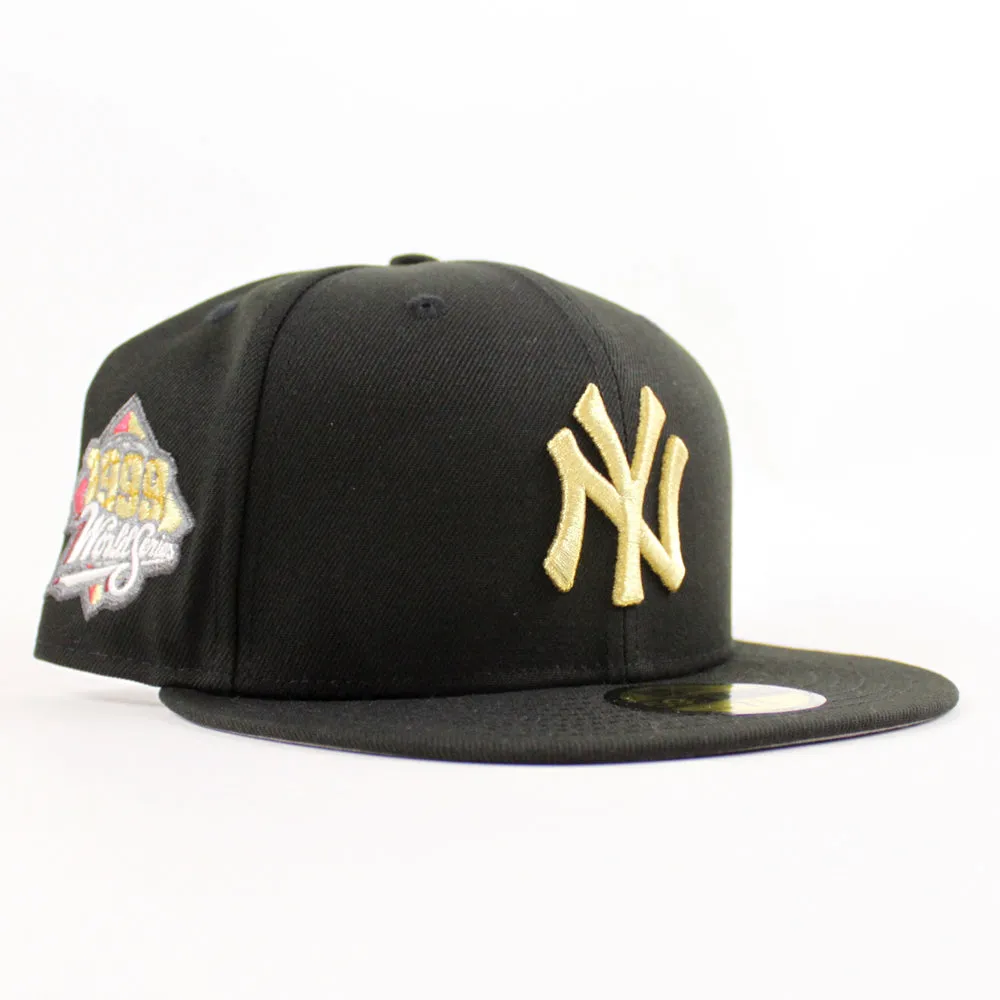 New York Yankees 1999 World Series New Era 59Fifty Fitted Hat (Black Gray Under Brim)