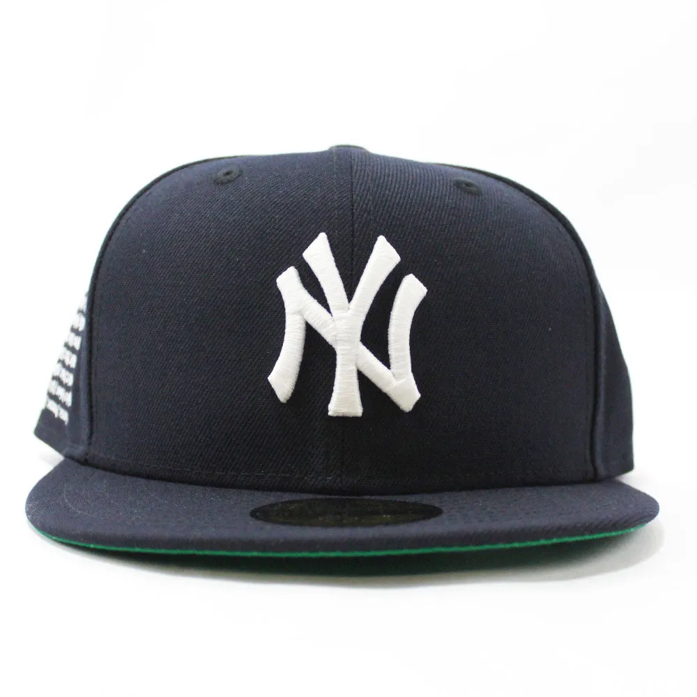 New York Yankees 27x World Series Champions New Era 59Fifty Fitted Hat (Glow in the Dark Navy Green Under Brim)