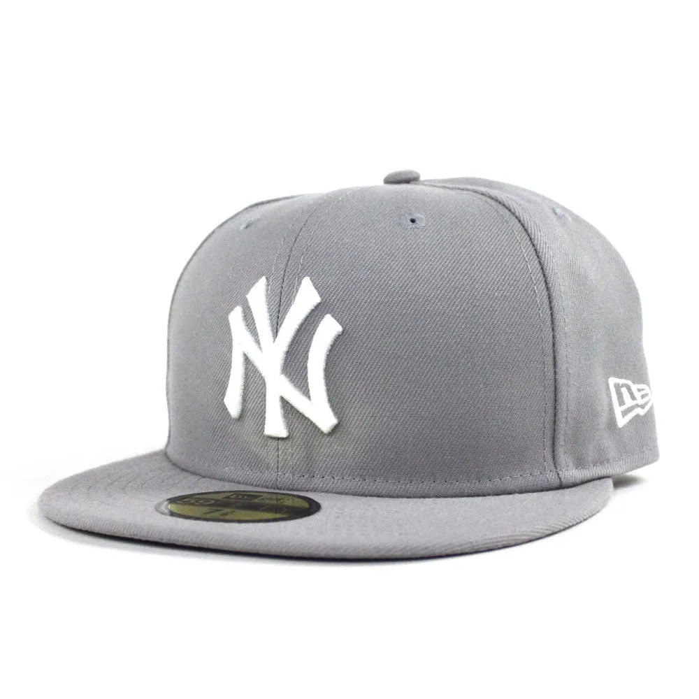 New York Yankees New Era 59Fifty Fitted Hat (Gray Gray Under Brim)