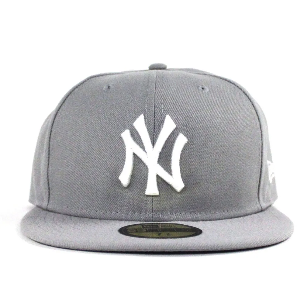 New York Yankees New Era 59Fifty Fitted Hat (Gray Gray Under Brim)