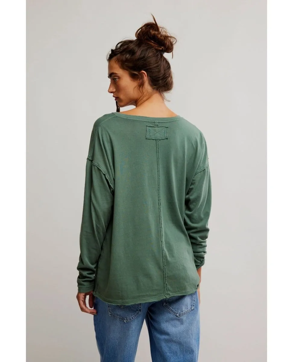 Nina Long Sleeve Topiary Green