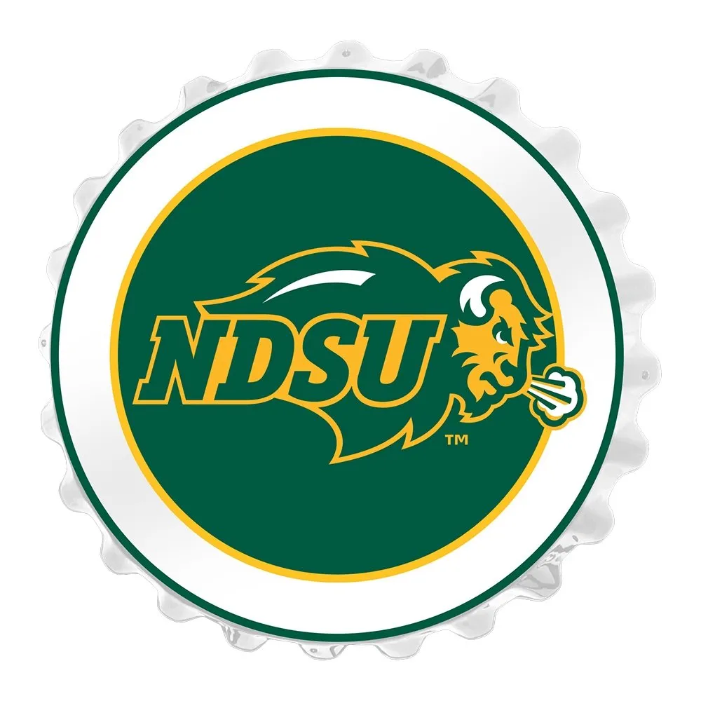 North Dakota State Bison: Bottle Cap Wall Sign