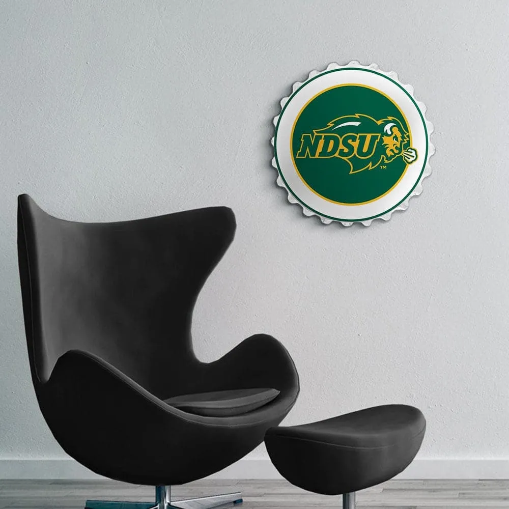 North Dakota State Bison: Bottle Cap Wall Sign
