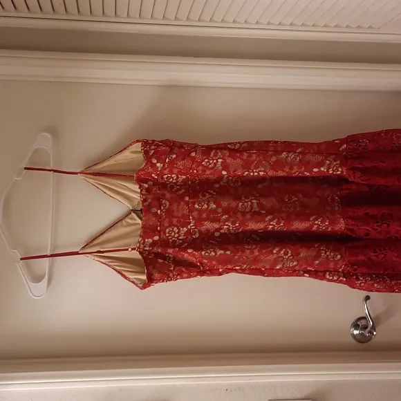 NWT, Romeo   Juliet Couture Red Lace Dress