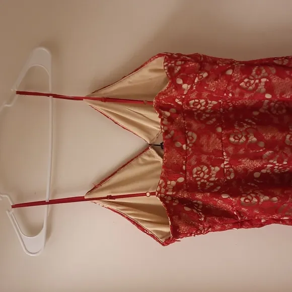 NWT, Romeo   Juliet Couture Red Lace Dress