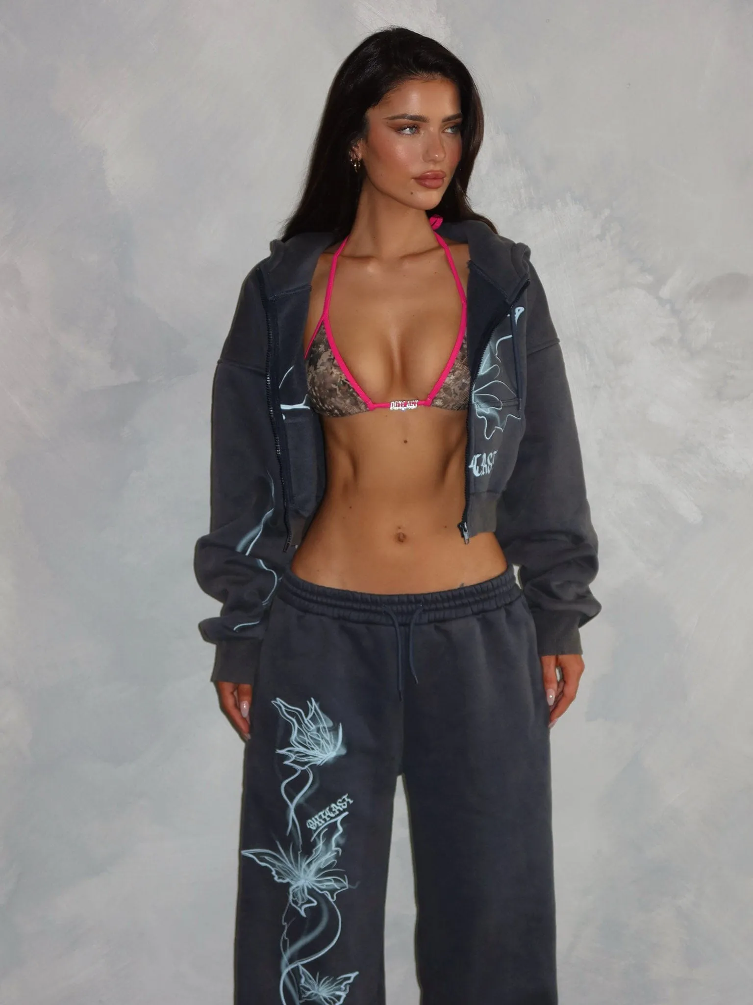 NYA CROPPED HOODIE VINTAGE NAVY