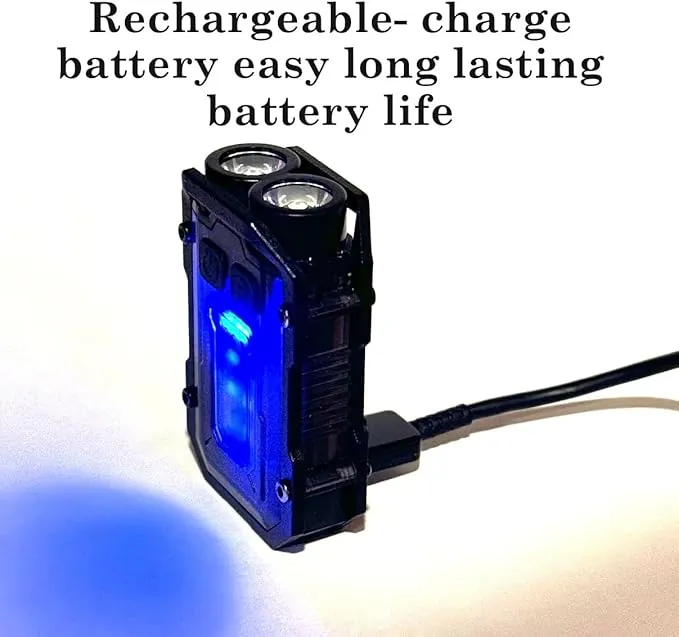 O' Brothers Outdoors Emergency Survival Small EDC Portable Keychain Flashlight LED for Sports Camping Hiking Fishing, Black, mw-s9037