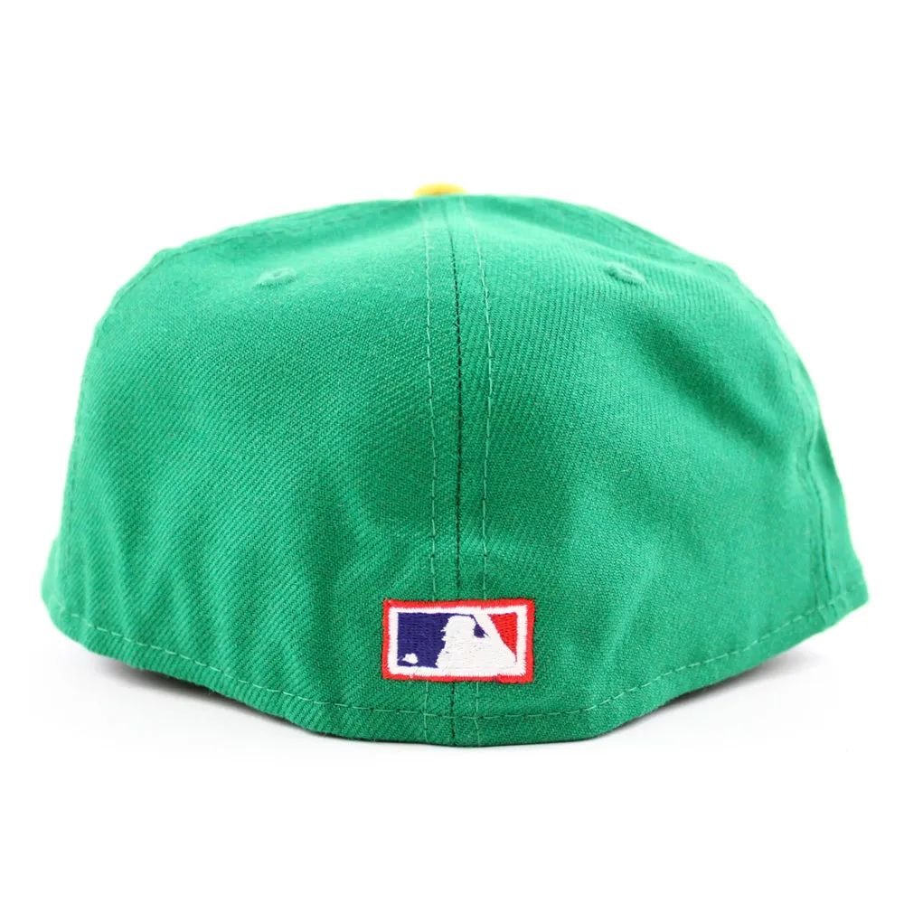 Oakland Athletics 1973 World Series New Era 59Fifty Fitted Hat (59FIFTY DAY - Team color Green Under Brim)