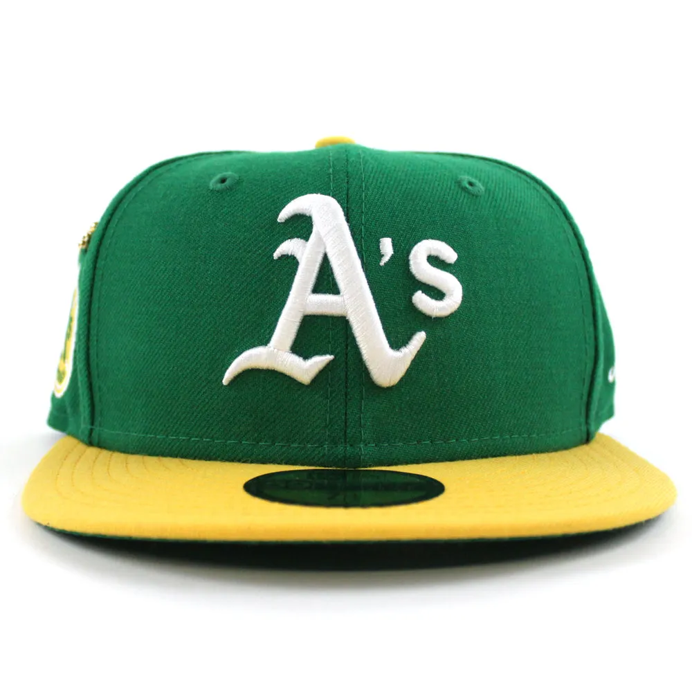 Oakland Athletics 1973 World Series New Era 59Fifty Fitted Hat (59FIFTY DAY - Team color Green Under Brim)