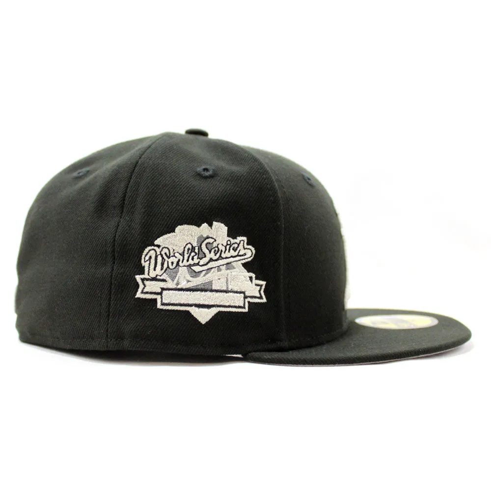Oakland Athletics 1989 Battle of the Bay World Series New Era 59Fifty Fitted Hat (Glow in the Dark Black Gray Under Brim)