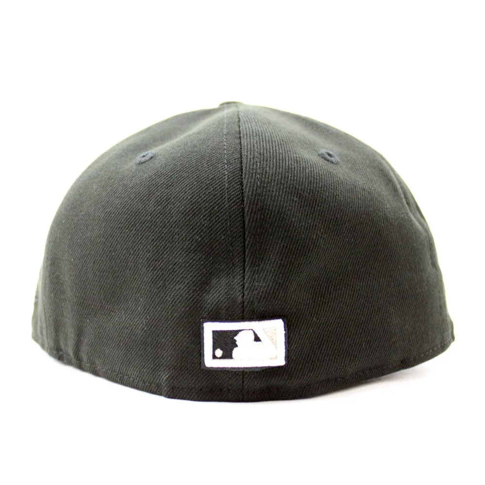 Oakland Athletics 1989 Battle of the Bay World Series New Era 59Fifty Fitted Hat (Glow in the Dark Black Gray Under Brim)