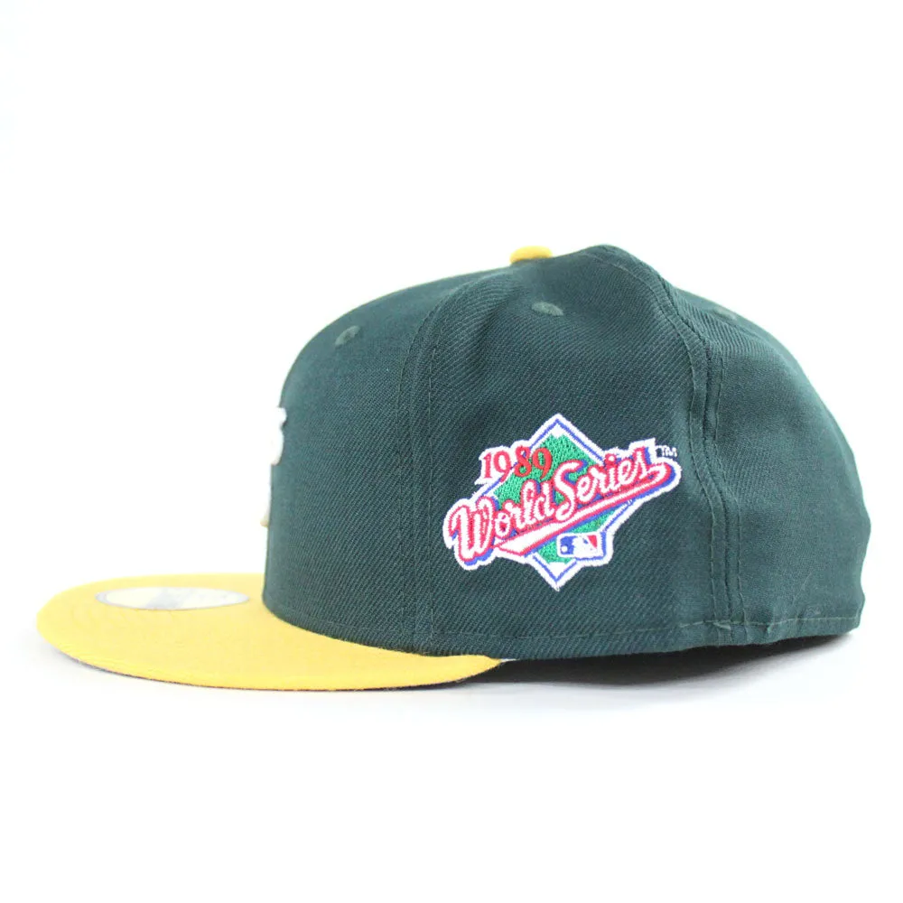 Oakland Athletics 1989 World Series New Era 59Fifty Fitted Hat (GRAY UNDER BRIM)