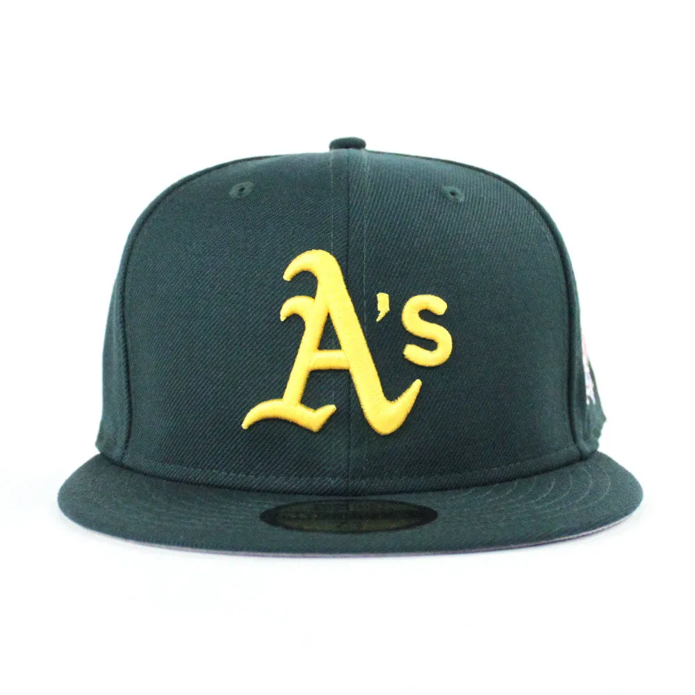 Oakland Athletics 1990 World Series New Era 59Fifty Fitted Hat (Gray Under Brim)