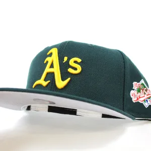 Oakland Athletics 1990 World Series New Era 59Fifty Fitted Hat (Gray Under Brim)