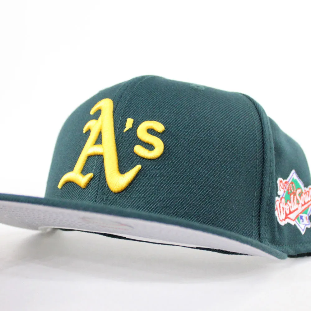 Oakland Athletics 1990 World Series New Era 59Fifty Fitted Hat (Gray Under Brim)