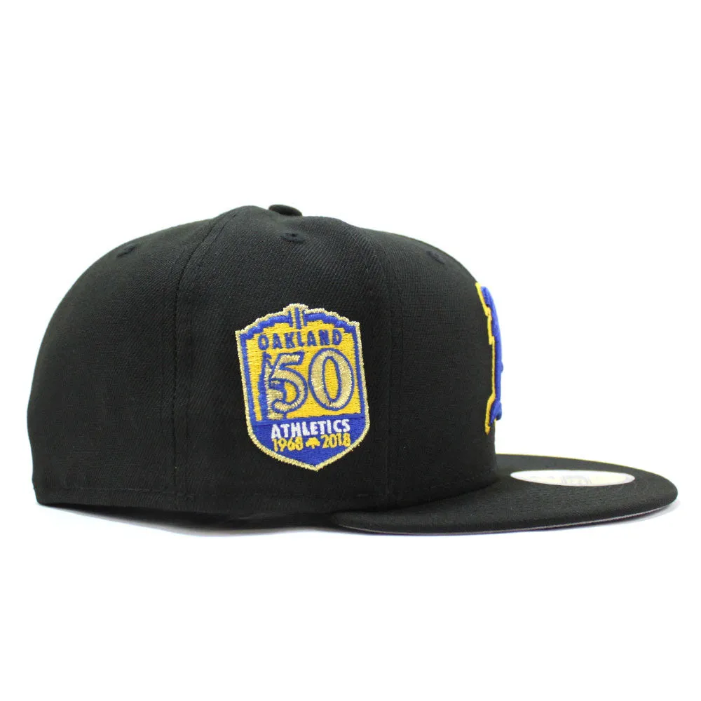 Oakland Athletics 50TH ANNIVERSARY New Era 59Fifty Fitted Hat (Gray Under Brim)
