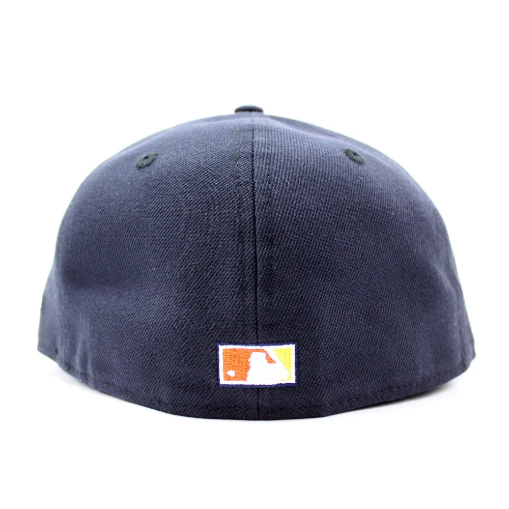 Oakland Athletics 50th Anniversary New Era 59Fifty Fitted Hat (Retro Warriors Colors Grey Under Brim)