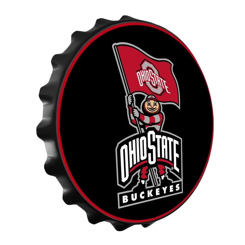 Ohio State Buckeyes: Brutus - Bottle Cap Wall Sign