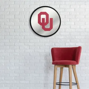 Oklahoma Sooners: Modern Disc Mirrored Wall Sign
