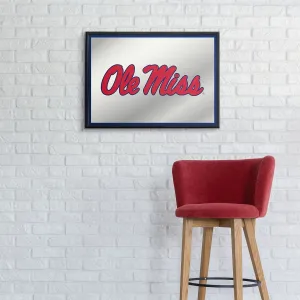 Ole Miss Rebels: Framed Mirrored Wall Sign