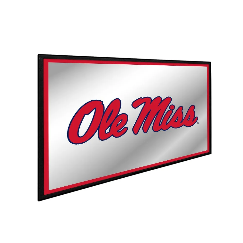 Ole Miss Rebels: Framed Mirrored Wall Sign