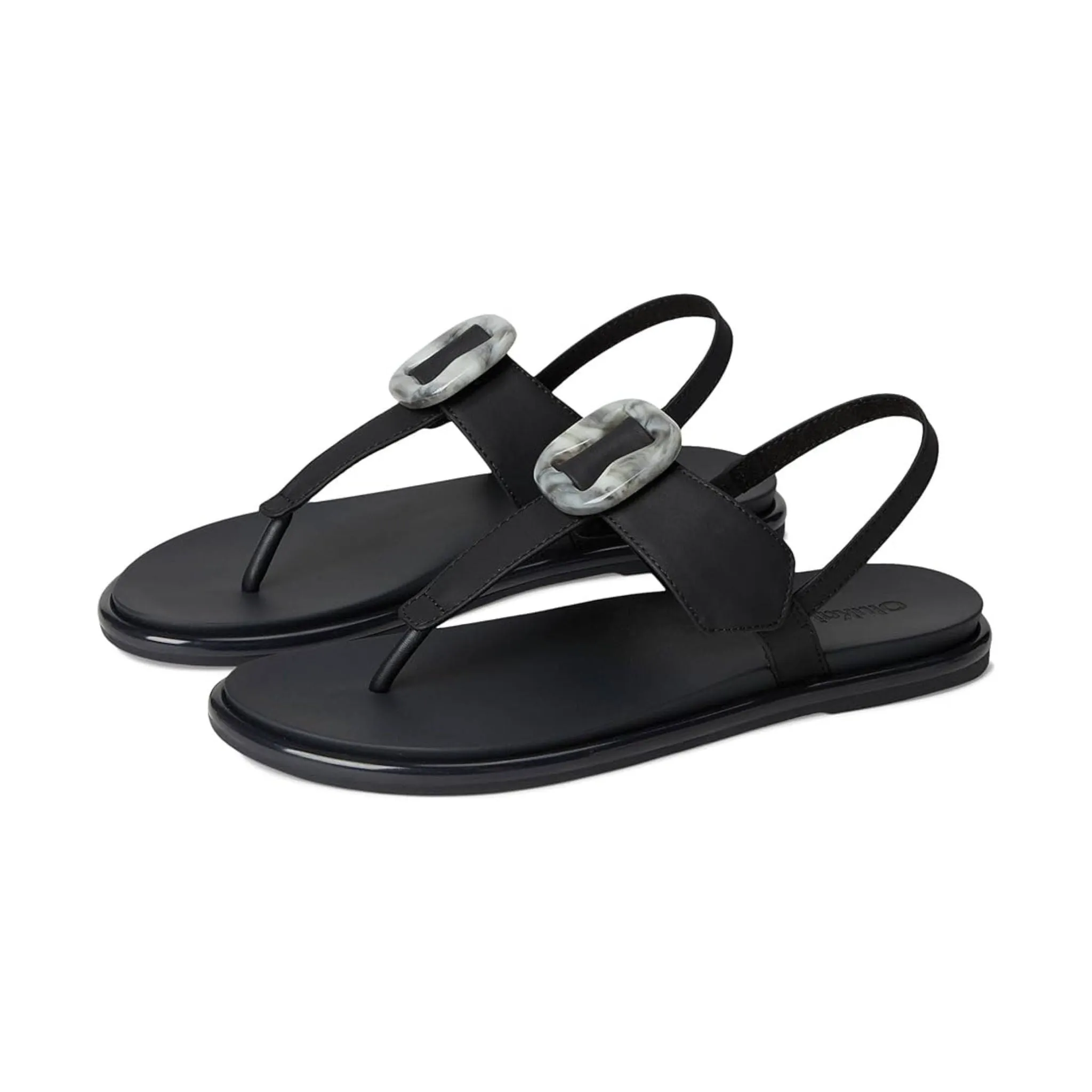OluKai Women's La`i T-Bar Strappy Beach Sandals - Lava Rock