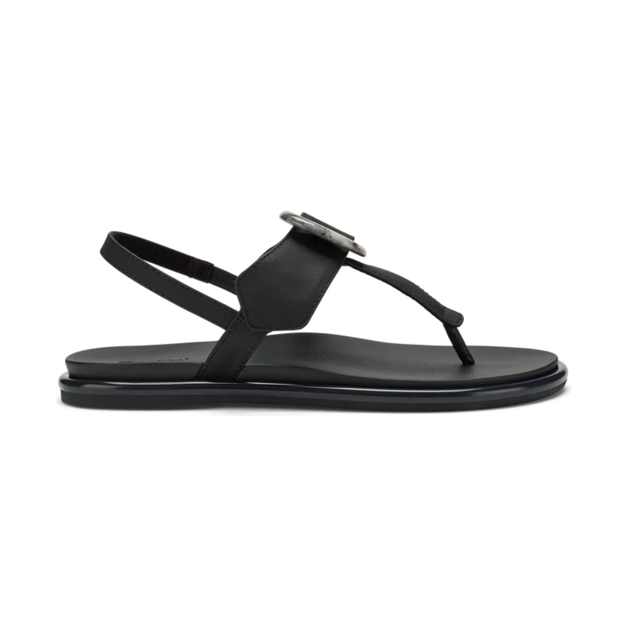 OluKai Women's La`i T-Bar Strappy Beach Sandals - Lava Rock
