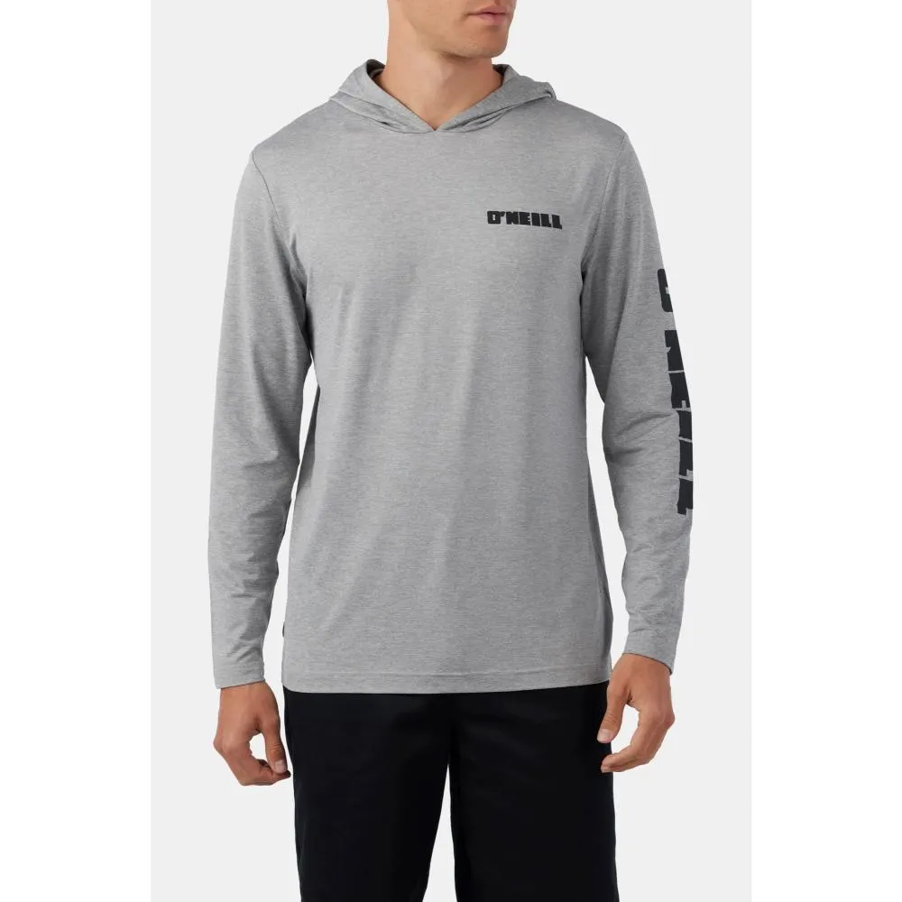 O'NEILL TRVLR UPF HOODED LONG SLEEVE HEATHER GREY 2