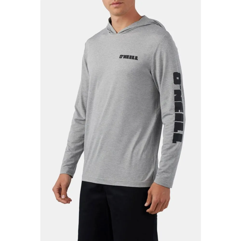 O'NEILL TRVLR UPF HOODED LONG SLEEVE HEATHER GREY 2