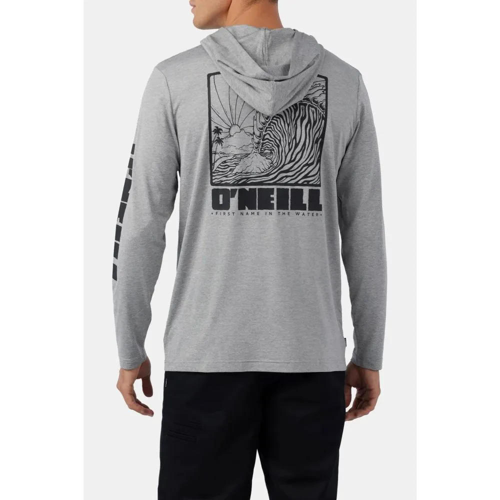 O'NEILL TRVLR UPF HOODED LONG SLEEVE HEATHER GREY 2