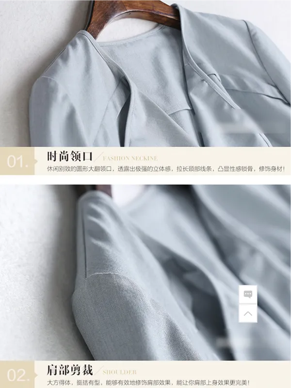 open front irregular hem jacket
