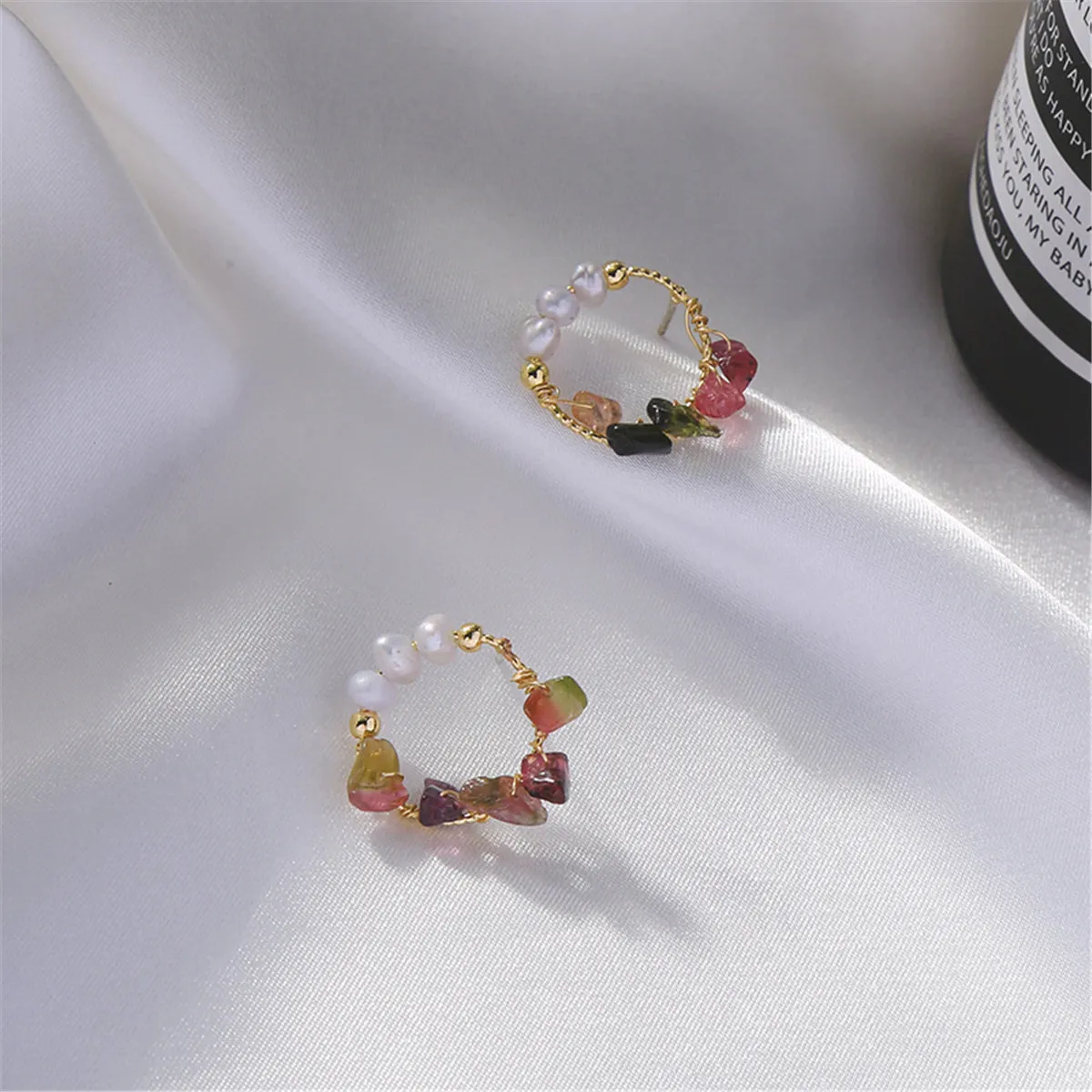 Oré & Pearl 18K Gold-Plated Stud Earrings